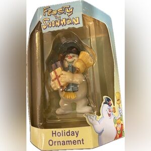 2000 FROSTY THE SNOWMAN WITH PRESENTS  CHRISTMAS ORNAMENT BY ENESCO